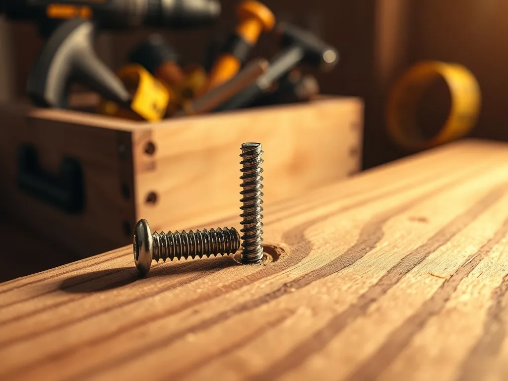 Jak wkręcać wkręty ciesielskie bez pękania drewna