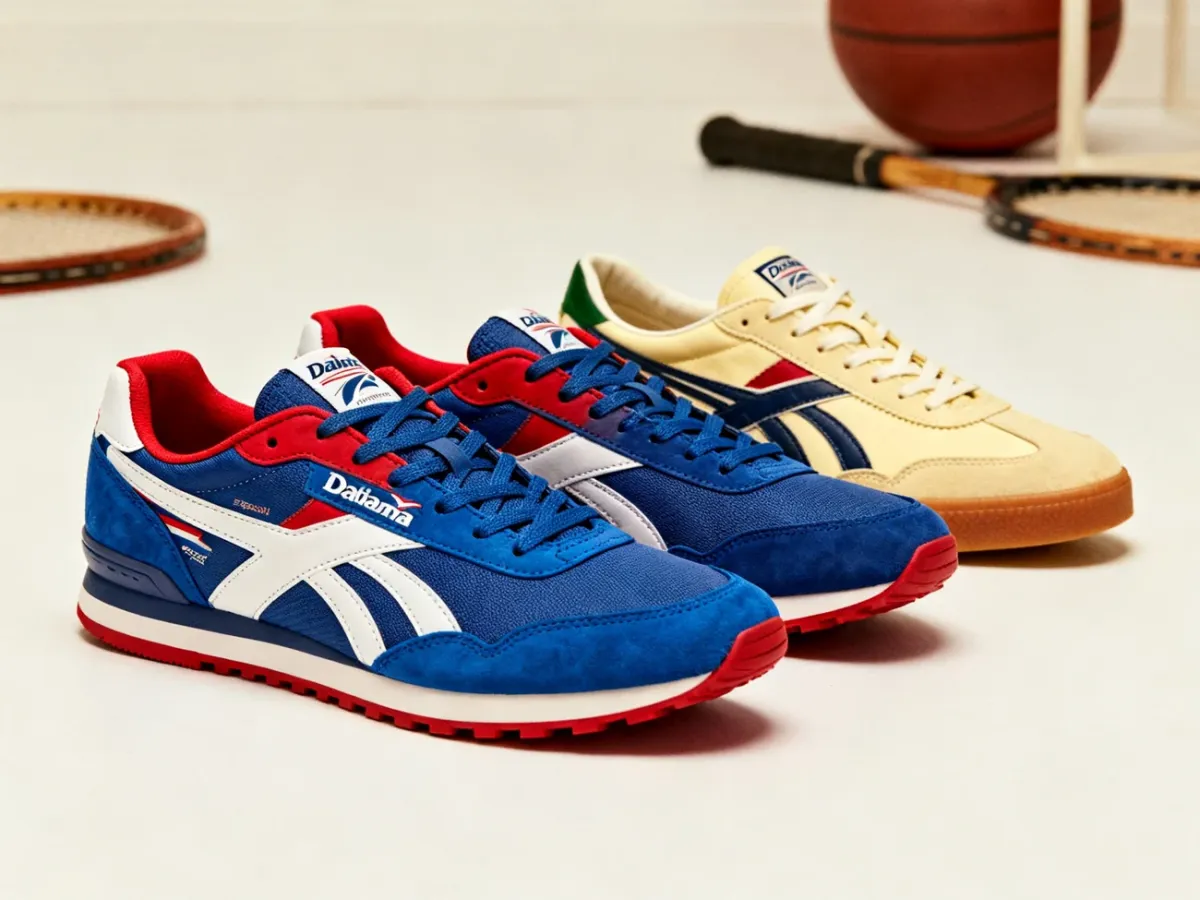 Porównanie nowoczesnych butów sportowych i retro sneakersów