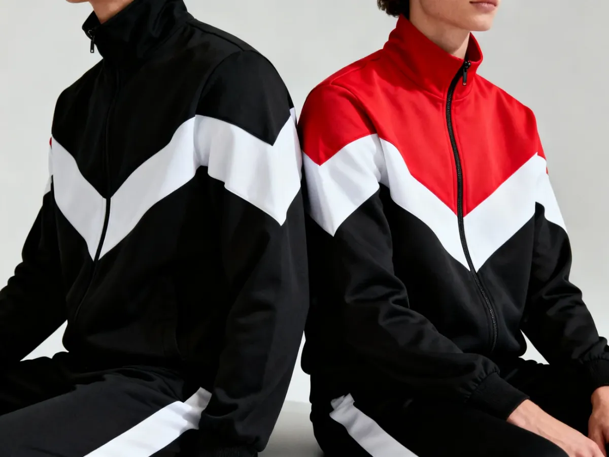 Dwie sylwetki w sportowej odzieży symbolizujące logo Omini