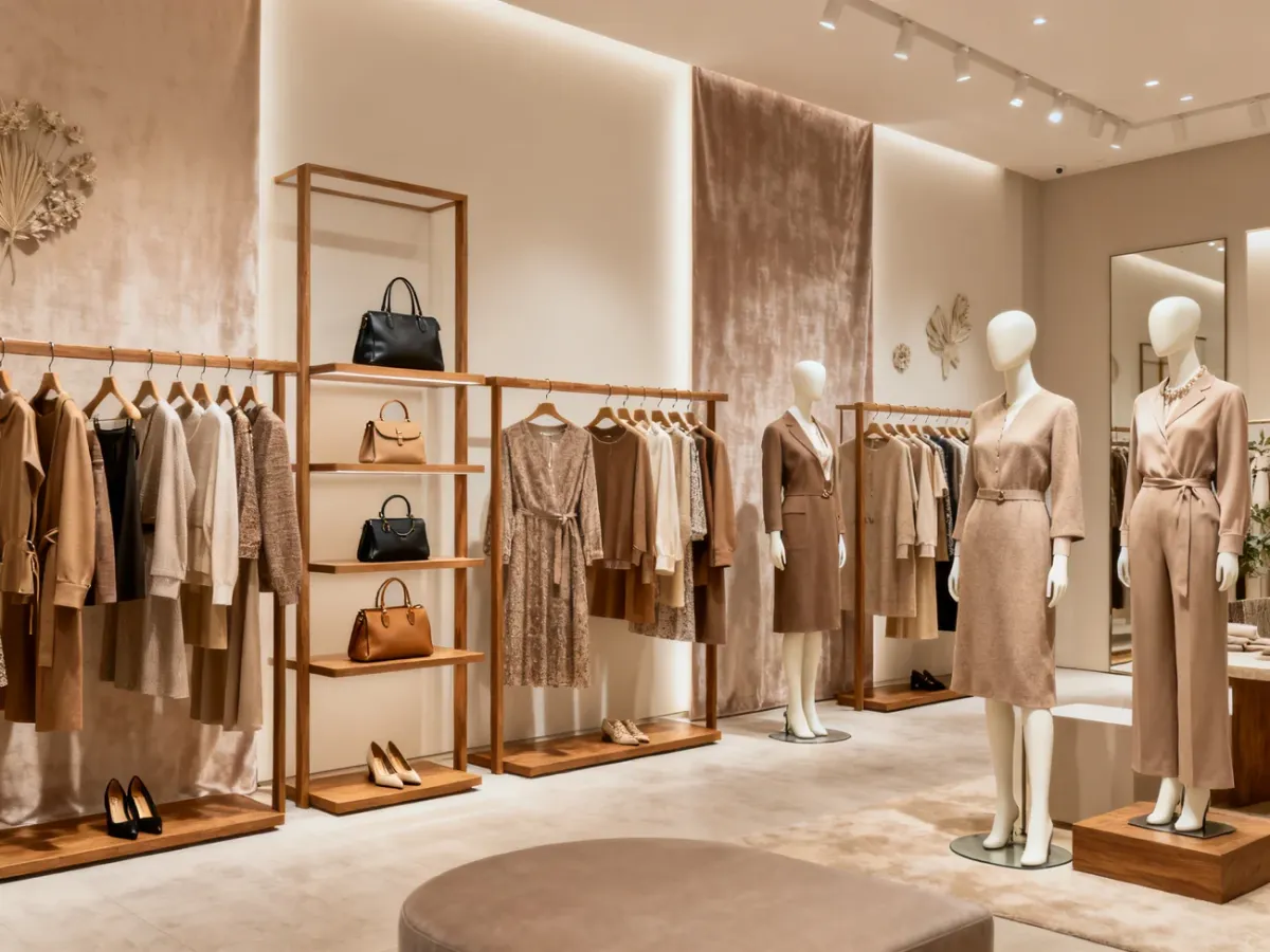 Elegancki salon Monnari z klasyczną modą damską i dodatkami